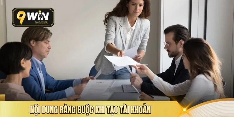 Nội dung ràng buộc khi tạo tài khoản
